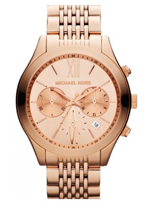 Michael Kors Rose Gold Brookton MK5762 watch with Two chronograph dials for ladies